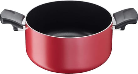 Soeppan met 2 handgrepen voor inductie - 20 cm aluminium met antiaanbaklaag