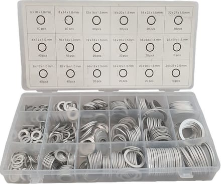 Weber Tools Aluminium Ringen Assortiment 450-delig