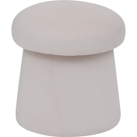 Eazy Living Velvet Poef Ø 37 cm Autun Ivoor