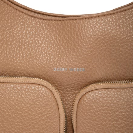 GERRY WEBER schoudertas Circadian Hobo Bag Tannin Taupe