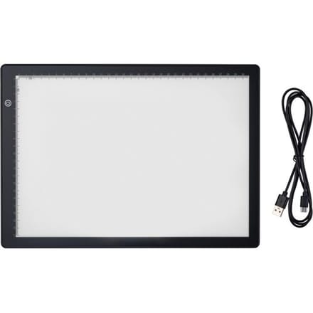 Crelando LED Lightpad A4 - Dimbaar met 3 standen - Voor Diamond Painting, Tekenen - Tekentablet
