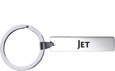 Sleutelhanger Met Naam - Jet - RVS