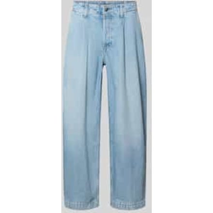 Barrel fit jeans met plooien
