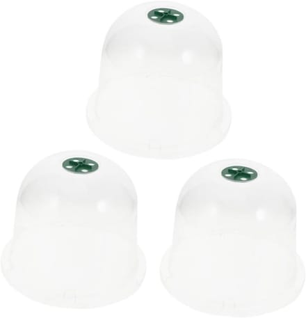 Plantenkoepels 3-pack - Mini Kaskes - Zaailingen Beschermen - Transparant Ontwerp - 26cm Hoog - Transparant