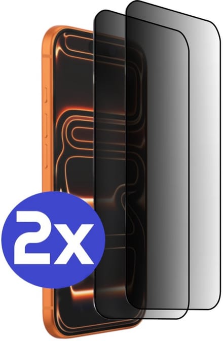 ArmorDrop Privacy Screenprotector Geschikt Voor iPhone 17 Pro Max - Gehard Glas - 2 Stuks