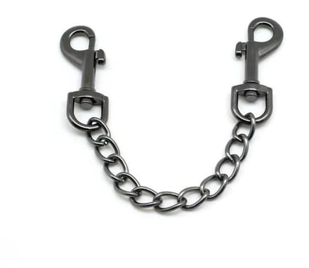 Liebe Seele - Quick Release Clips Met Ketting - Zwart Chroom