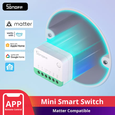 1-20 Stuks Sonoff Minier 4M Matter Wifi Smart Switch Mini Domotica Module Lokale Verbinding Voor Alexa Google Home Smartthings 1PCS MINIR4M