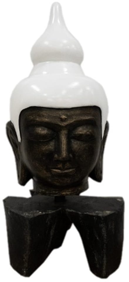 Ornament Boeddha hoofd teak L