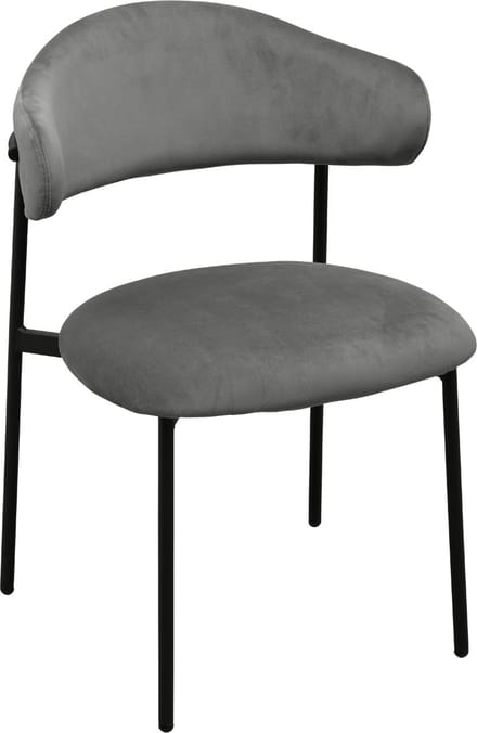 ExitoDesign MILOS Serie - Eetkamerstoel - Velvet - Ciemny Szary