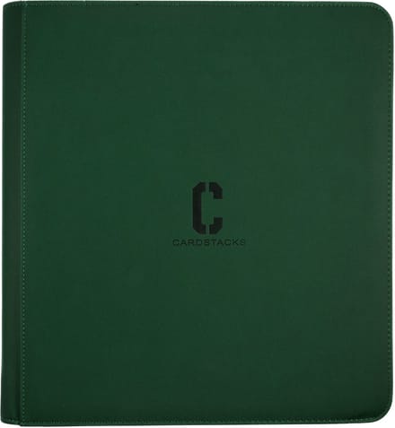 Cardstacks Zippered Pro Binder 12 Pocket - Groen (verzamelmap voor Pokemon & Magic Kaarten)