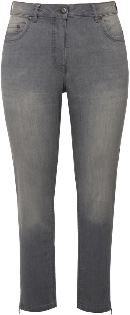 Angel of Style - Dames - Jeans Irma Slim Fit stretchcomfort 5-pocket - Medium grijs - Maat 42