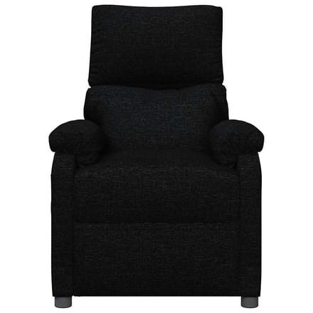 vidaXL - Fauteuil - verstelbaar - stof - zwart