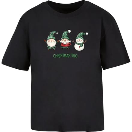 Dames-T-shirt Merchcode Christmas Santa