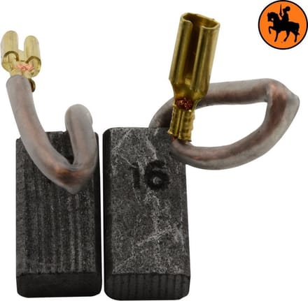 Koolborstelset voor Protool Schuurmachine DGP 30-8 E  - 5x8x16mm - Vervangt 627001