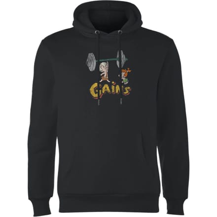 The Flintstones Bamm-Bamm Gains Distressed Hoodie - Zwart - S