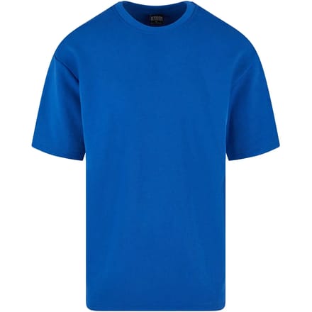 Urban Classics - Light Terry Crew Heren T-shirt - L - Blauw