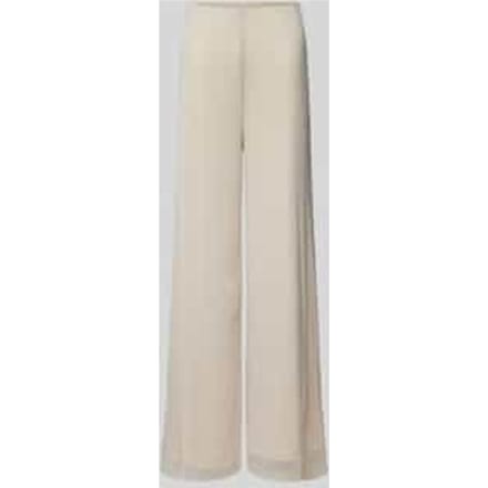 Wide leg stoffen broek met effectgaren