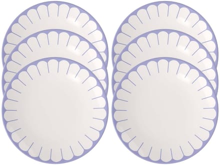 Speiseteller Fleur Couleur ø 26,6 cm Set van 6
