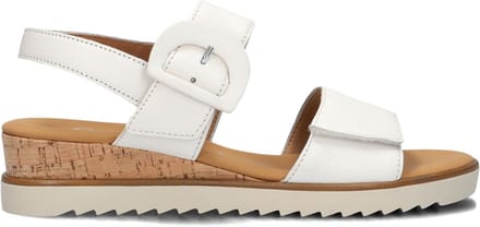 Gabor 752 Sandalen - Met Sleehak - Dames - Wit - Maat 38