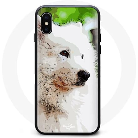 Iphone XS Max Hoesje Samojeed Wit wit