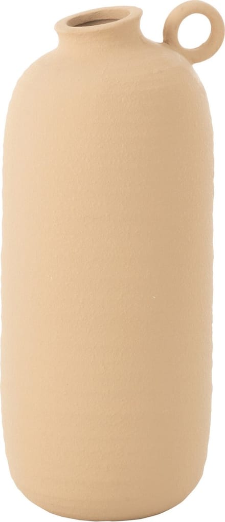 J-Line vaas Cassia - keramiek - beige - large - 38 cm hoog