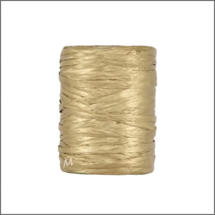 Luxe Cadeaulint - Raffia Lint - Paper Lint - Goud - 100 meter - 5mm - Hobbylint - Versierlint - Papier