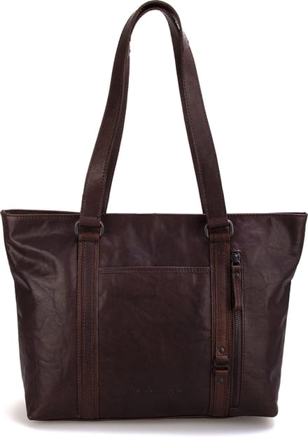 Leren Shopper - Gabby - Donkerbruin