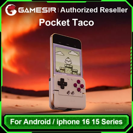 Gamesir Pocket Taco Mobiele Controller Gamepad voor Android, Draagbare Klem-Style Gamepad voor Klassieke Arcade Games Verticale Handheld Gamepad