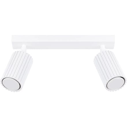 Sollux Lighting Plafondlamp Karbon - GU10 - wit - aluminium - 16.5x30x6.5cm