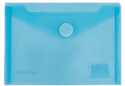 Enveloptas Foldersys A6 PP transp blauw