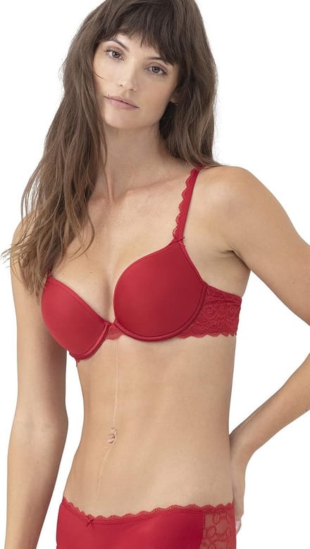 Push-up beha met stijlvol grafisch kant voor dames