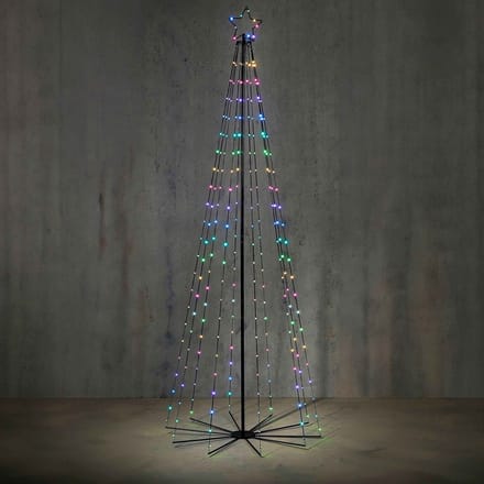 Luca Lighting Kerstverlichting Tree - 100x100x300 cm - Ijzer - Zwart