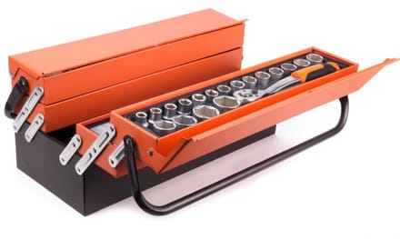 F-Tools gereedschapkist - 85-dlg - robuuste stalen kist .