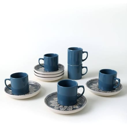 12-delige koffieset Nadine keramiek | Hermia