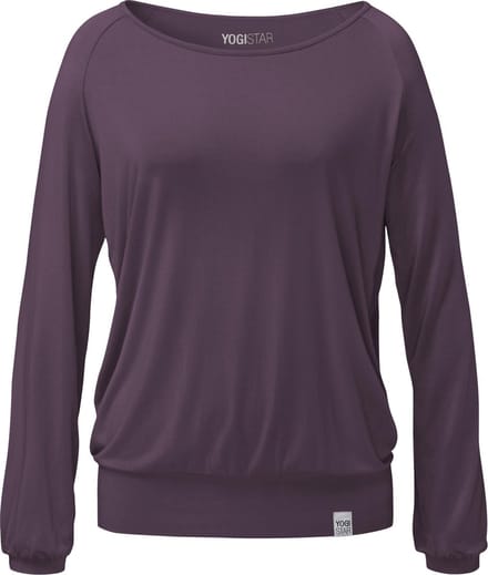 Yoga-Longsleeve "ala" - elderberry S Loungewear shirt YOGISTAR