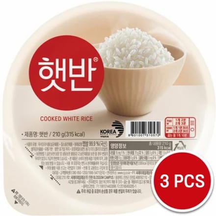 Riz blanc instantané CJ Hetban, taille originale, 210 g (2 possibilités) 3PCS red