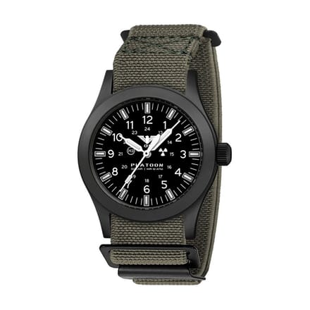 KHS - KHS.PLABSSF.DFSGO - Polshorloge - Heren - PLATOON Black Steel Solar
