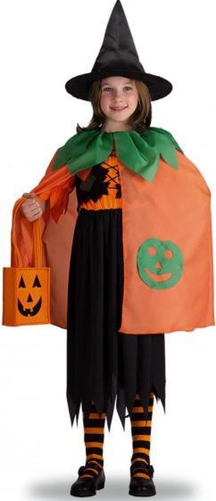 Carnival Toys Verkleedcape Pompoen Junior 65 Cm Oranje One-size