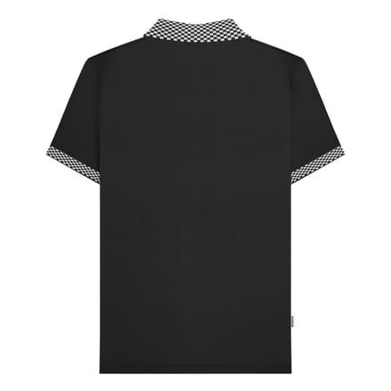 Lambretta Heren SS25 Tweekleurig Groot & Lang Poloshirt (Zwart)