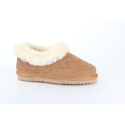 Warmbat Barraba cognac dames pantoffel (gesloten hiel)