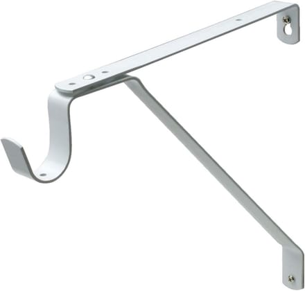Verstelbare Planksteun - Wandbeugel Steun - Planken Ophangen - Heavy Duty Metaal - 31 cm Projectie - Wit