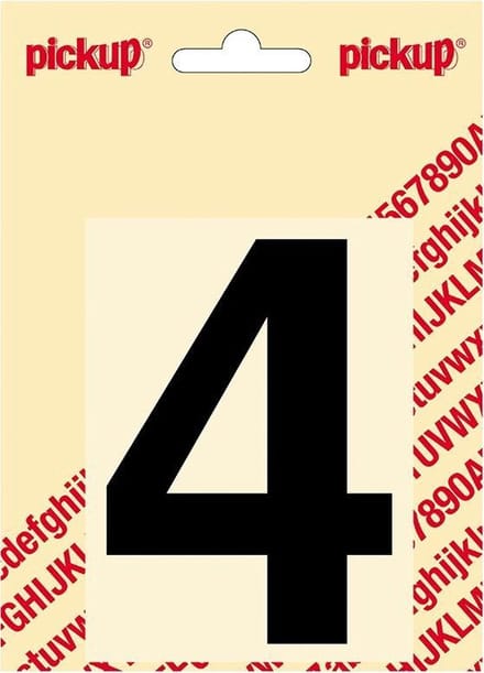 Pickup plakcijfer Helvetica 100 mm - zwart 4