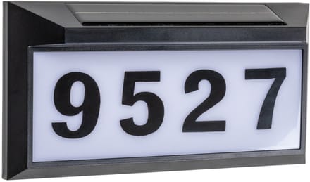 Solar-LED huisnummerbord 15 lm 6000K