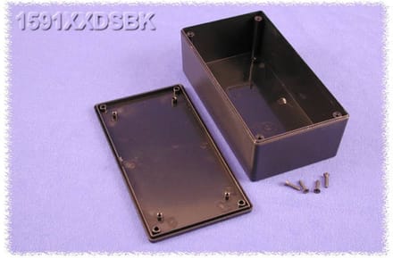 Hammond Electronics 1591XXDSBK – Universele behuizing – 152 x 82 x 51 mm – ABS – Zwart