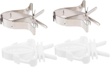 Vogel Voer Clips - Kooi Accessoires - Vogels Voeden - Voorkomt Verspilling - 4 Stuks - Multi