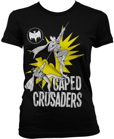 DC Comics Batman Dames Tshirt -S- Caped Crusaders Zwart