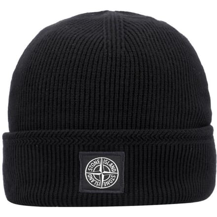 Stone Island Mini Wapen Logo Patch Muts S00d7 L1s15n100102 V0029 L1S15N100102 S00D7 V0029 black