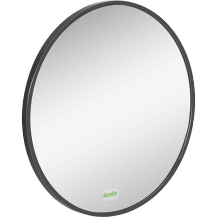 4goodz Ronde Spiegel 50 cm met Aluminium Frame - Zwart