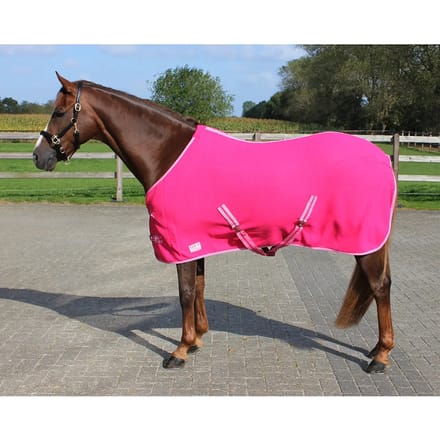 Paardenfleecedeken met riem Q-essentials Color