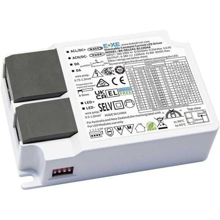 HOFTRONIC – Dimbare LED paneel transformator vierkant – 42W – DALI dimtechniek – Flikkervrij – Kunststof – IP20 – Netstroom – paneel driver